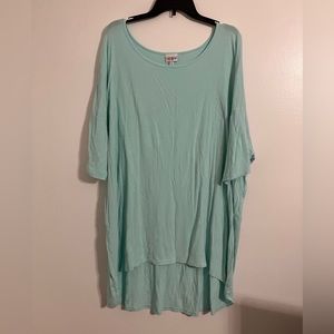 LulaRoe Aqua High Low Shirt